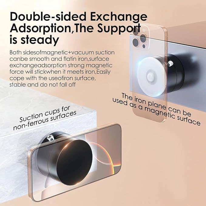 Foldable Magnetic Phone Holder Stand – Adjustable Angle, Compact & Travel-Friendly