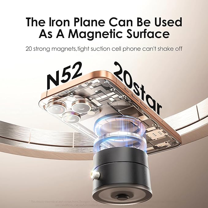 Foldable Magnetic Phone Holder Stand – Adjustable Angle, Compact & Travel-Friendly
