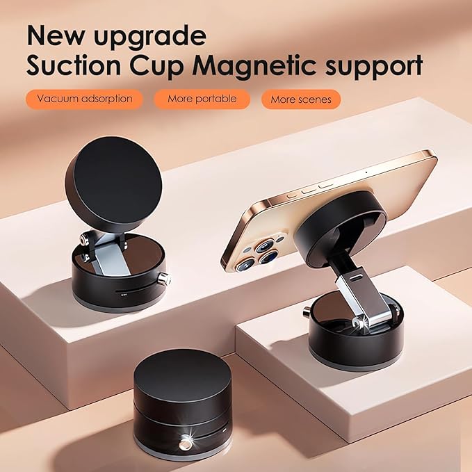 Foldable Magnetic Phone Holder Stand – Adjustable Angle, Compact & Travel-Friendly